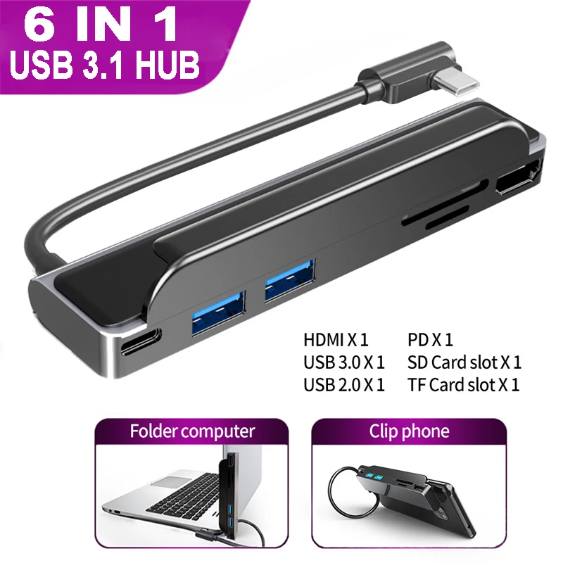 USB-концентратор 6 в 1, USB 3,1 Type-C, HDMI, USB 3,0, 2,0 PD, SD, TF, кардридер, слот-адаптер, 4K, Thunderbolt Для MacBook Pro/Air, Huawei, Samsung
USB-концентратор 6 в 1, USB 3,1 Type-C, HDMI, USB 3,0, 2,0 PD, SD, TF, кардридер, слот-адаптер, 4K, Thunderbolt Для MacBook Pro/Air, Huawei, Samsung