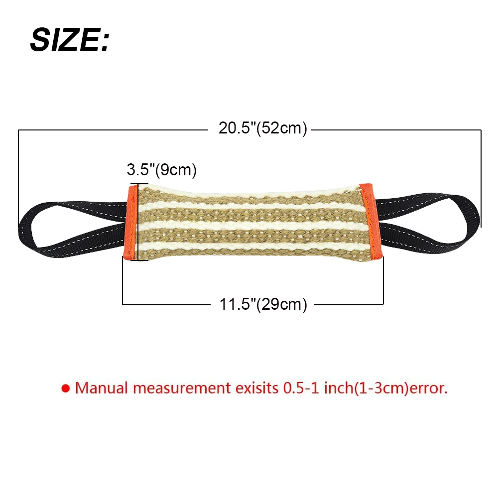 Durable Dog Bite Tug Toy With 2 Handles Interactive Pet Chewing Toy For Puppy Training Malinois German Shepherd Rottweiler
Durable Dog Bite Tug Toy With 2 Handles Interactive Pet Chewing Toy For Puppy Training Malinois German Shepherd Rottweiler