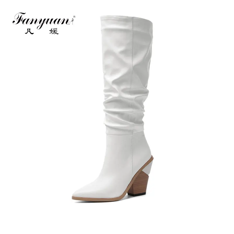 fanyuan 2020 Hot Brand knee high boots women pointed toe thick high heels autumn winter boots solid colors dress shoes woman
fanyuan 2020 Hot Brand knee high boots women pointed toe thick high heels autumn winter boots solid colors dress shoes woman