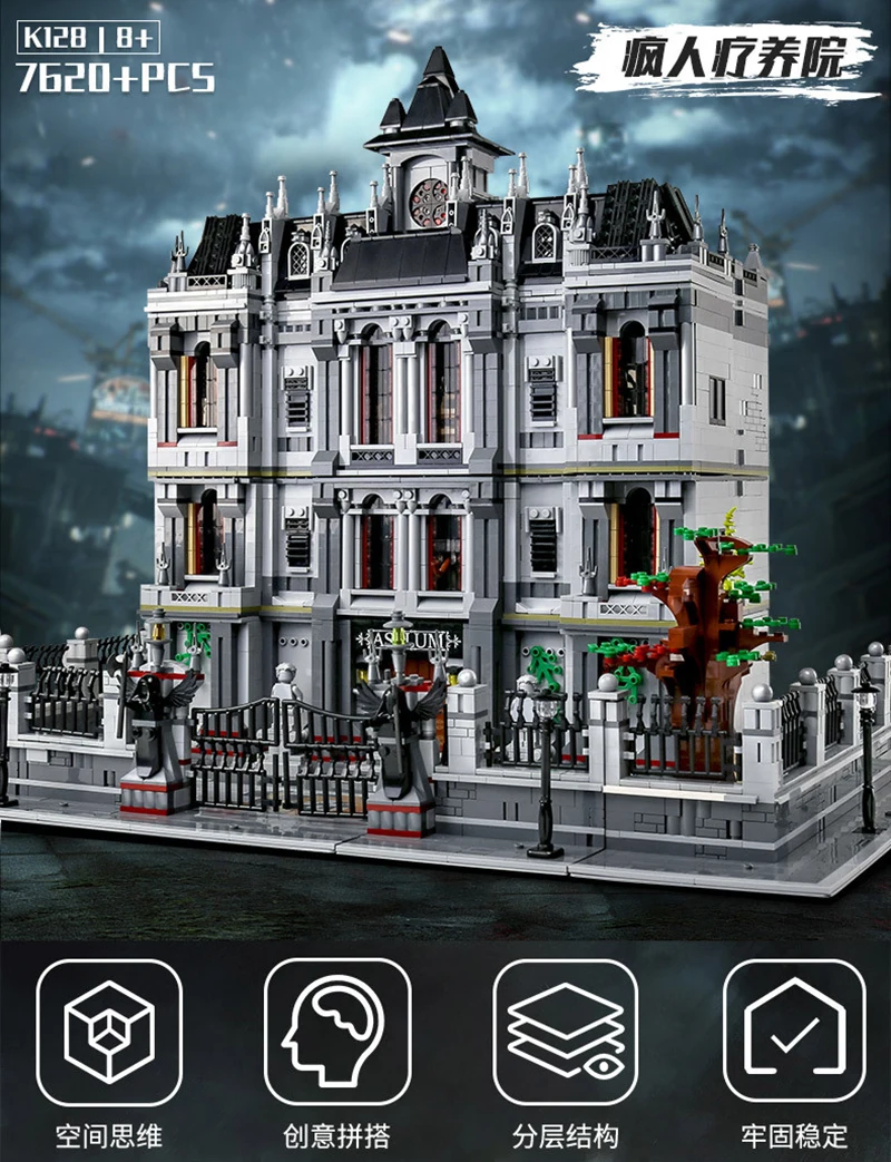 Street view Palace Cinema Lunatic Hospital Toy Shop Afol Square The Queen Bricktoria Sanctorum CHRISTMAS Building block gift
Street view Palace Cinema Lunatic Hospital Toy Shop Afol Square The Queen Bricktoria Sanctorum CHRISTMAS Building block gift