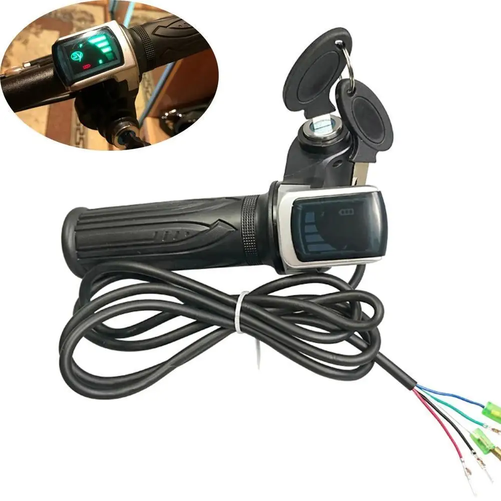 Electric Bicycle Twist Throttle Accelerator Gas With LCD Display And Key Lock For Electric Bike/scooter E-bike Parts
Electric Bicycle Twist Throttle Accelerator Gas With LCD Display And Key Lock For Electric Bike/scooter E-bike Parts