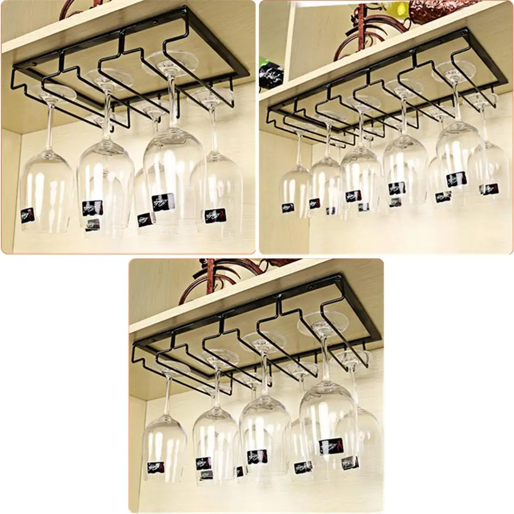 Iron Wall Mount Wine Glass Hanging Holder Goblet Stemware Storage Organizer Rack Kitchen Accessories
Iron Wall Mount Wine Glass Hanging Holder Goblet Stemware Storage Organizer Rack Kitchen Accessories