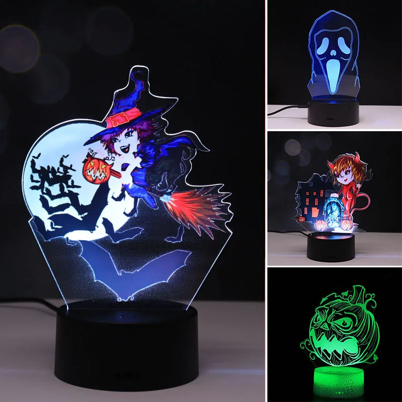 2021 New 3D LED Night Light Lamp Halloween Series 16 Color 3D Night light Remote Control Table Lamps Toy Gift For kid Home Decor
2021 New 3D LED Night Light Lamp Halloween Series 16 Color 3D Night light Remote Control Table Lamps Toy Gift For kid Home Decor