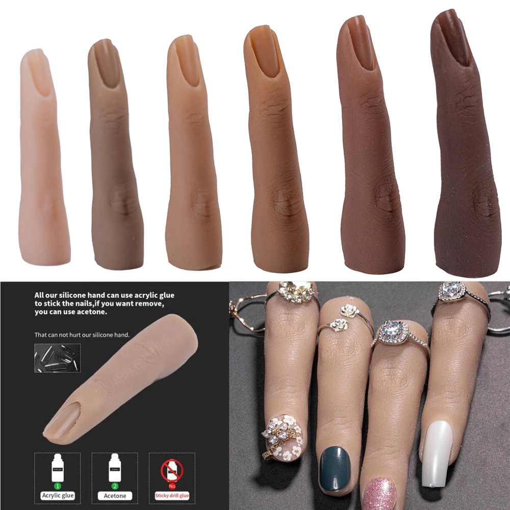 Nail Art Training Hand Fake Finger Natural Nail Tips Manicure Tool Nail Practice Model Display Finger Nail Art Tools
Nail Art Training Hand Fake Finger Natural Nail Tips Manicure Tool Nail Practice Model Display Finger Nail Art Tools