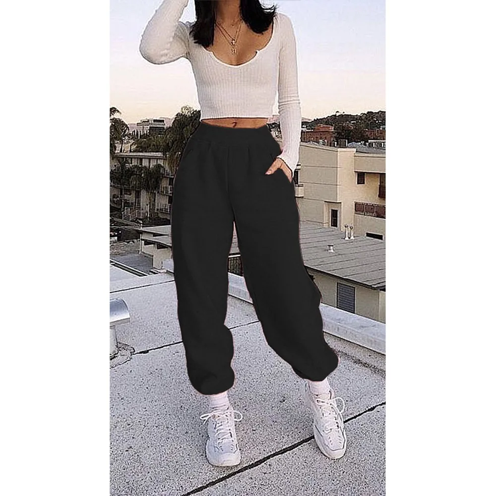 Women Sweat Pants Sexy High Waist Sweatpants Trousers Winter Black Baggy Joggers Women Sweat Pants Winter Hip Hop Joggers
Women Sweat Pants Sexy High Waist Sweatpants Trousers Winter Black Baggy Joggers Women Sweat Pants Winter Hip Hop Joggers