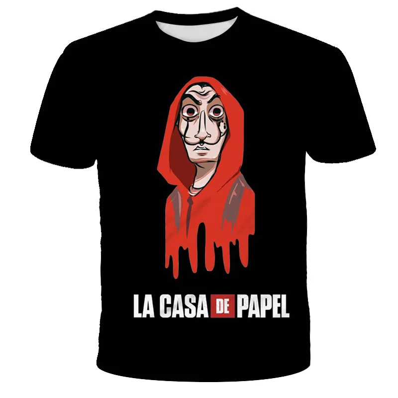 mysterious La Casa De Papel T Shirt 3D Print children Short Sleeve Sweatshirts Money Heist The Paper House Casual Streetwear Top
mysterious La Casa De Papel T Shirt 3D Print children Short Sleeve Sweatshirts Money Heist The Paper House Casual Streetwear Top
