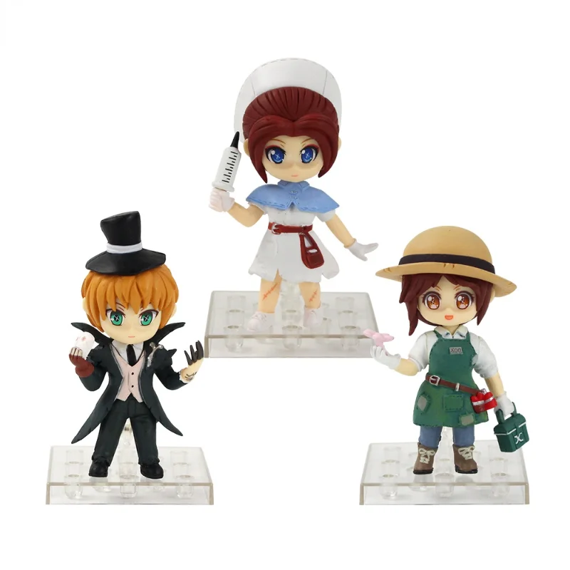 Game Anime 3pcs/set Identity V Gardener Doctor Jack Mini Cartoon Q Ver Model PVC Action Figure Collectible Toys Decoration Gift
Game Anime 3pcs/set Identity V Gardener Doctor Jack Mini Cartoon Q Ver Model PVC Action Figure Collectible Toys Decoration Gift