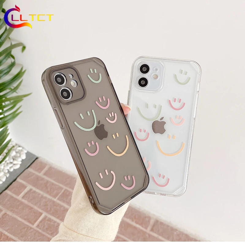 LLTCT Ins Colorful Smiley Transparent Phone Case For iPhone 12 Pro Max 11 X XR Xs 7 8 Plus SE Soft TPU Back Cover Shell Funda
LLTCT Ins Colorful Smiley Transparent Phone Case For iPhone 12 Pro Max 11 X XR Xs 7 8 Plus SE Soft TPU Back Cover Shell Funda