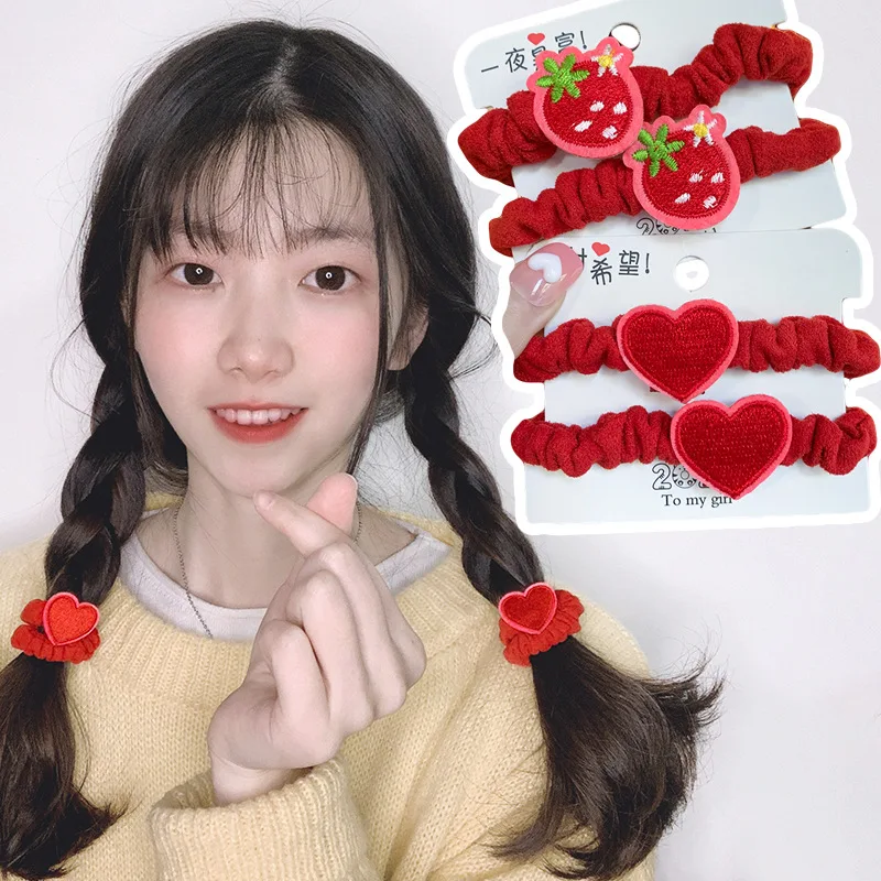 2021 Baby Hair Band Red Scrunchies Girls Elastic Hair Bands Kid Fruit Design Ponytail Holder Party Children Hair Accessories
2021 Baby Hair Band Red Scrunchies Girls Elastic Hair Bands Kid Fruit Design Ponytail Holder Party Children Hair Accessories