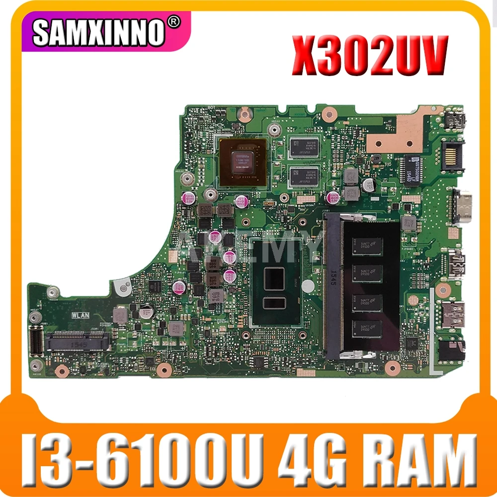 X302UA_UJ материнская плата для ноутбука Asus X302UV X302UA X302UJ оригинальная материнская плата 4GB-RAM I3-6100/6006U GT940M 90NB0BM0-R00020
X302UA_UJ материнская плата для ноутбука Asus X302UV X302UA X302UJ оригинальная материнская плата 4GB-RAM I3-6100/6006U GT940M 90NB0BM0-R00020