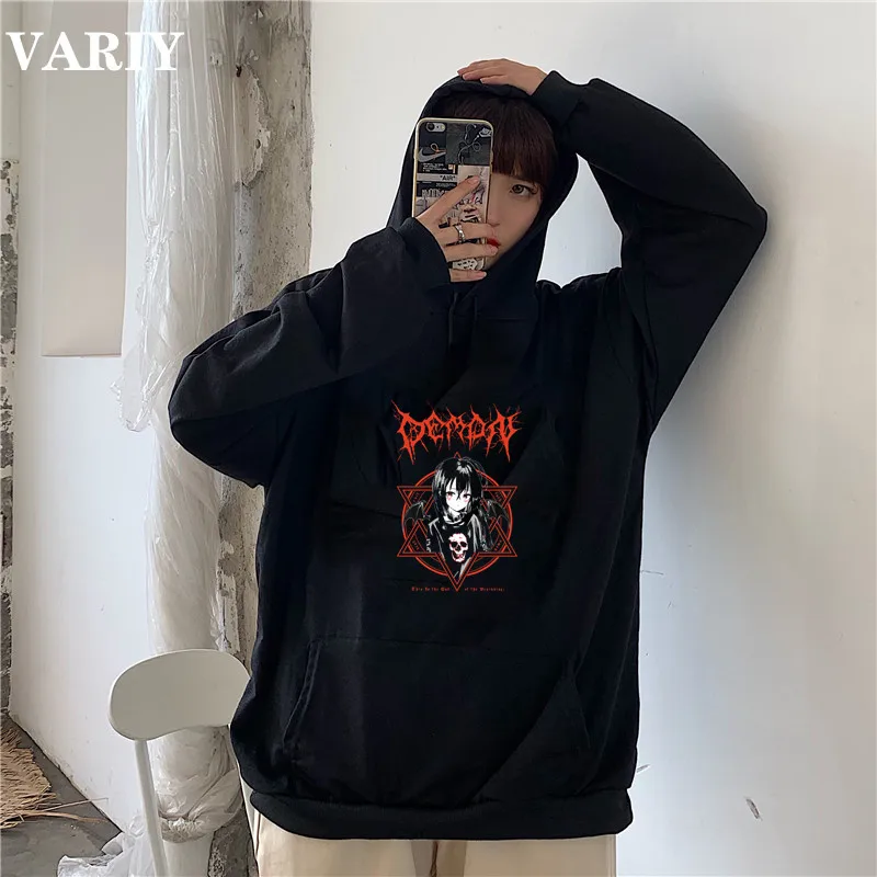 Anime Girl harajuku Hoodie Aesthetic Gothic cartoon Long Sleeve O-Neck Tops Autumn oversized Hoodie women clothing
Anime Girl harajuku Hoodie Aesthetic Gothic cartoon Long Sleeve O-Neck Tops Autumn oversized Hoodie women clothing