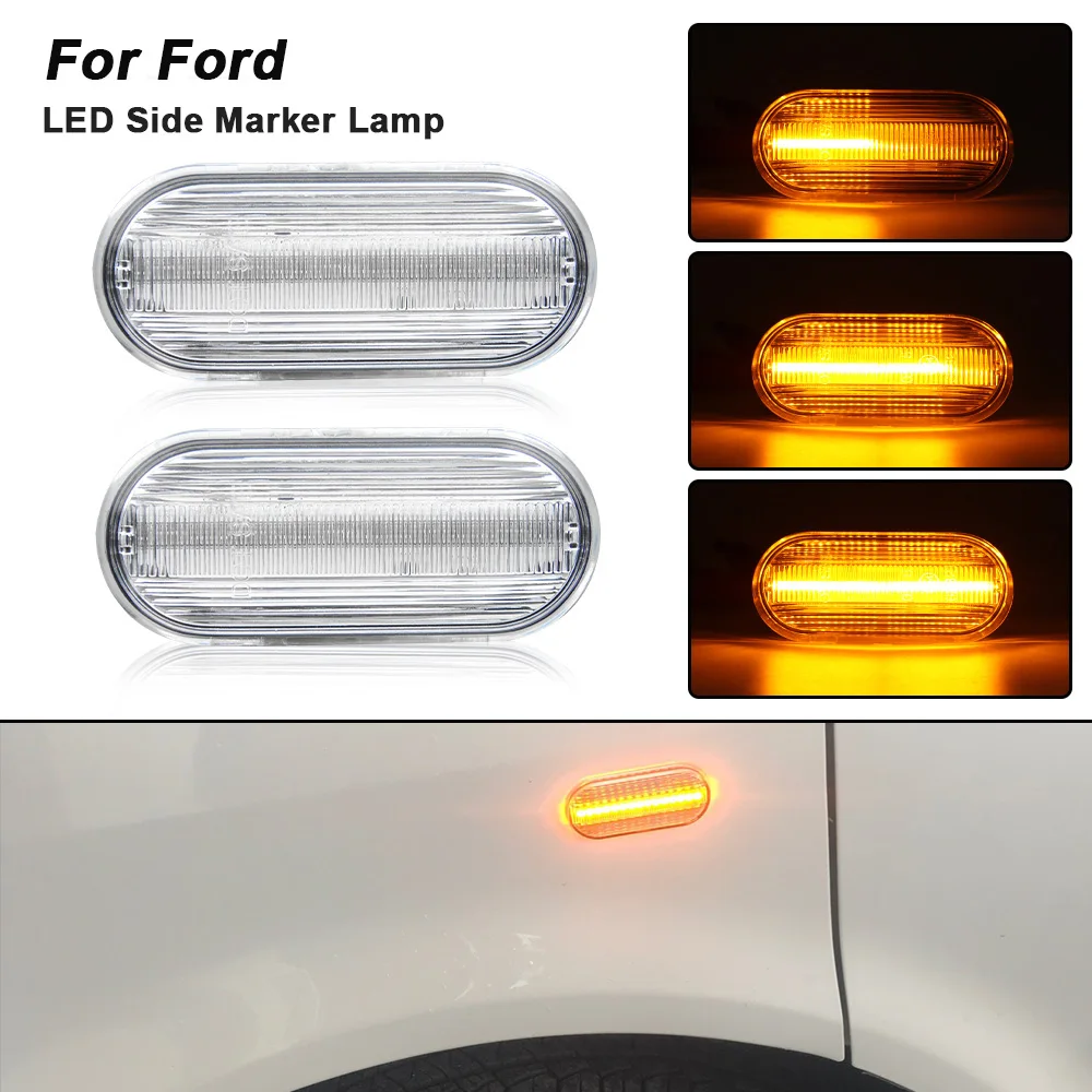 For Ford Focus MK II 2004-2012 C-Max 2003-2007 Fusion 2002-2012 Fiesta V 2001-2010 LED Dynamic Turn Signal Side Marker Lights
For Ford Focus MK II 2004-2012 C-Max 2003-2007 Fusion 2002-2012 Fiesta V 2001-2010 LED Dynamic Turn Signal Side Marker Lights
