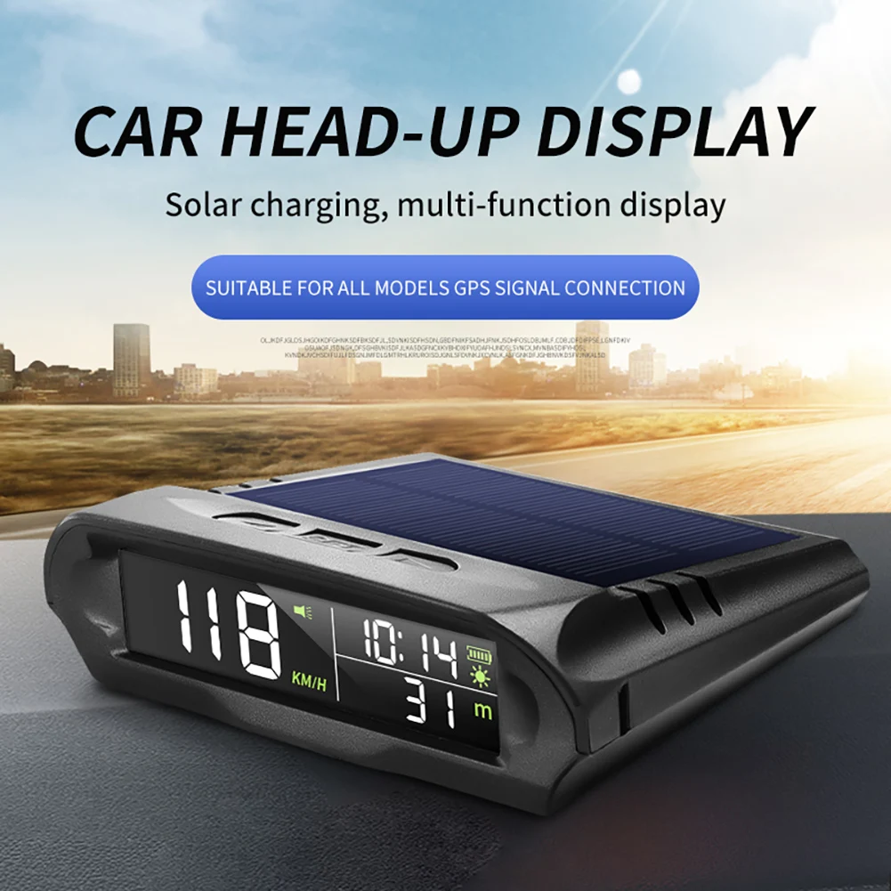 Wireless Car HUD Head-up Display Solar Powered Windscreen Projector Digital Speedometer Speed Display Overspeed Alarm Universal
Wireless Car HUD Head-up Display Solar Powered Windscreen Projector Digital Speedometer Speed Display Overspeed Alarm Universal