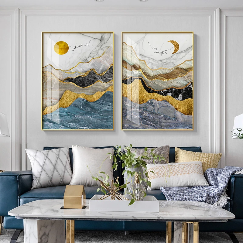 Modern Abstract Landscape Picture Home Decor Nordic Wall Art Posters and Prints Mountain Sunrise Canvas Painting for Living Room
Modern Abstract Landscape Picture Home Decor Nordic Wall Art Posters and Prints Mountain Sunrise Canvas Painting for Living Room