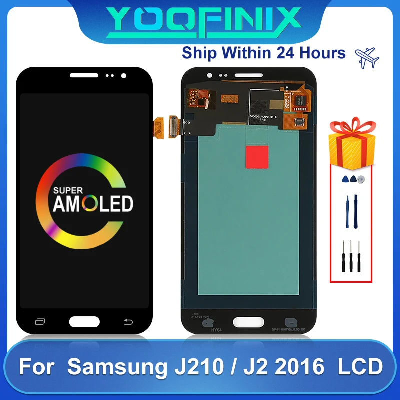 AMOLED For Samsung Galaxy J2 2016 LCD SM-J210F J210G J210H SM-J210 Display LCD Touch Screen Digitizer Display Replacement Parts
AMOLED For Samsung Galaxy J2 2016 LCD SM-J210F J210G J210H SM-J210 Display LCD Touch Screen Digitizer Display Replacement Parts