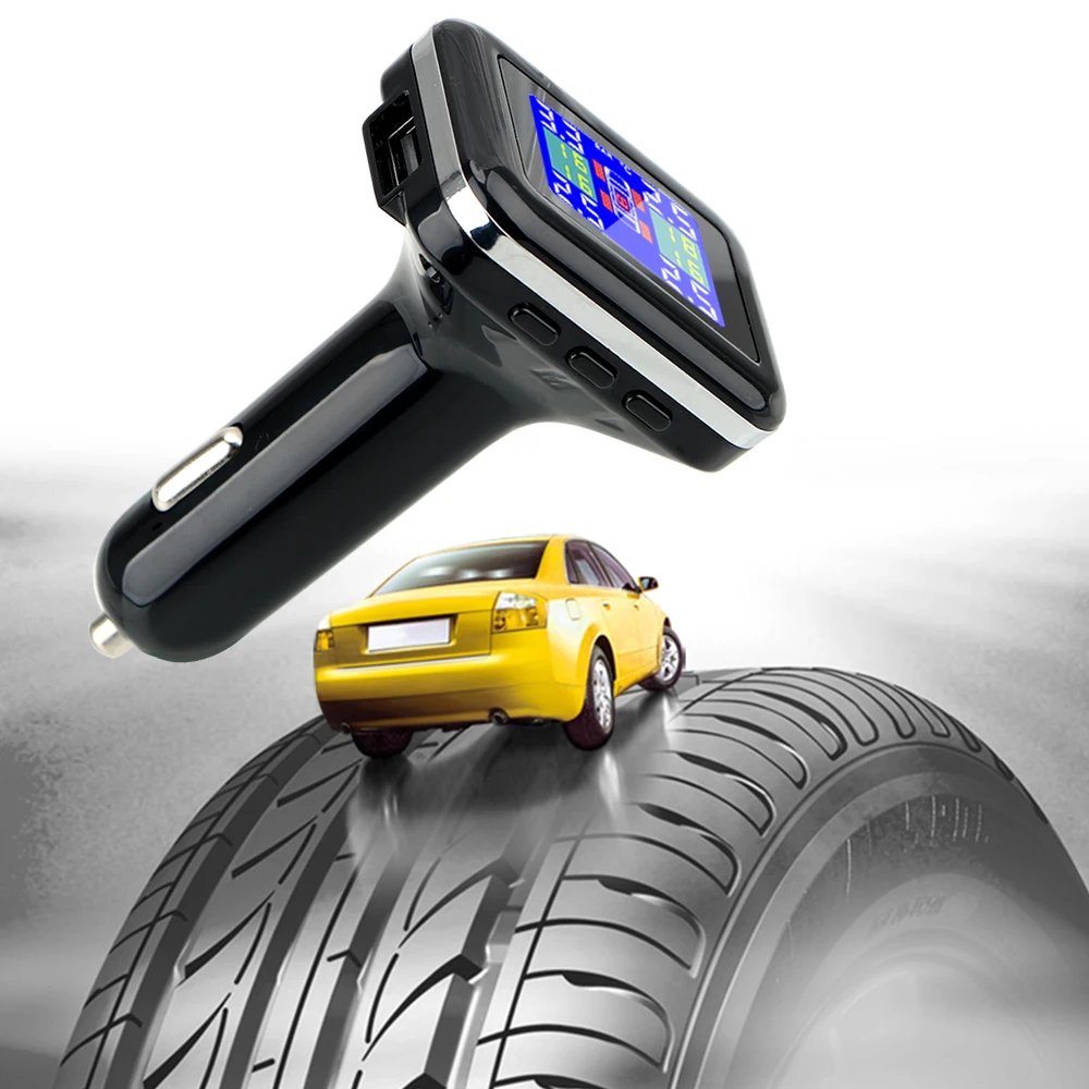 LEEPEE 4 External Sensors TPMS Car Tire Pressure Alarm Monitor System Cigarette Lighter Plug LCD Screen Display
LEEPEE 4 External Sensors TPMS Car Tire Pressure Alarm Monitor System Cigarette Lighter Plug LCD Screen Display
