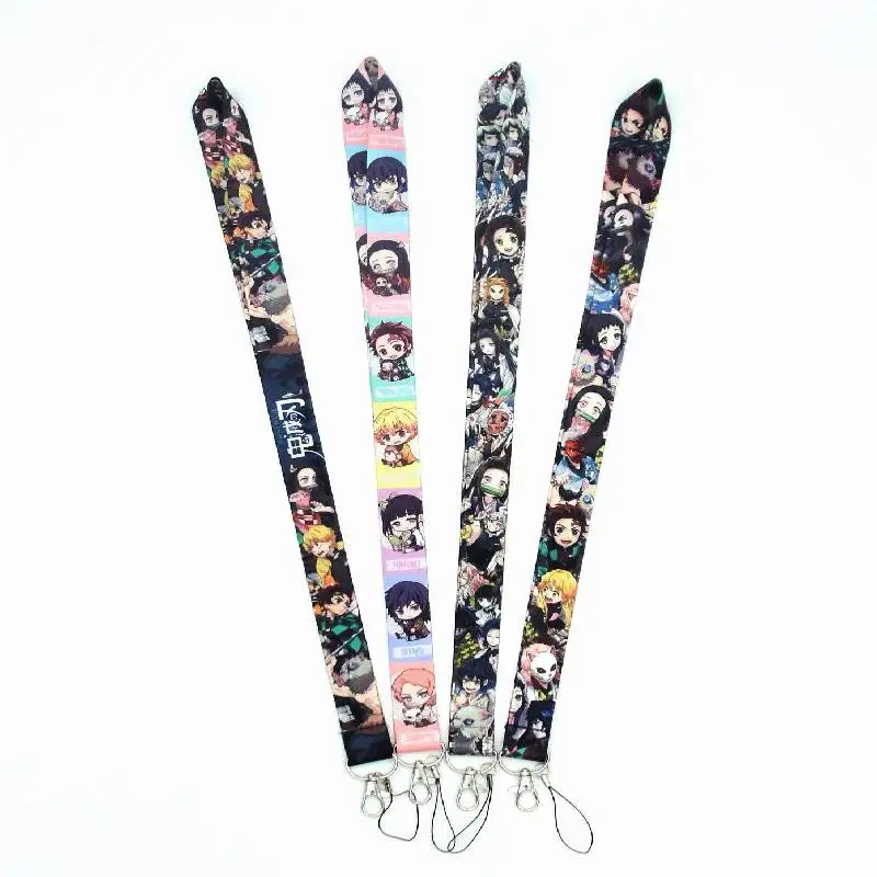 Kimetsu no Yaiba Demon Slayer Косплей ремешок мультфильм брелок мобильный телефон шейный