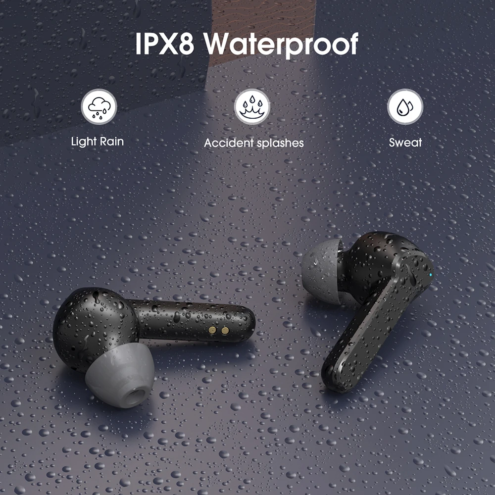 Беспроводные наушники Mpow MBits S Ture с мощными басами IPX8 водонепроницаемые