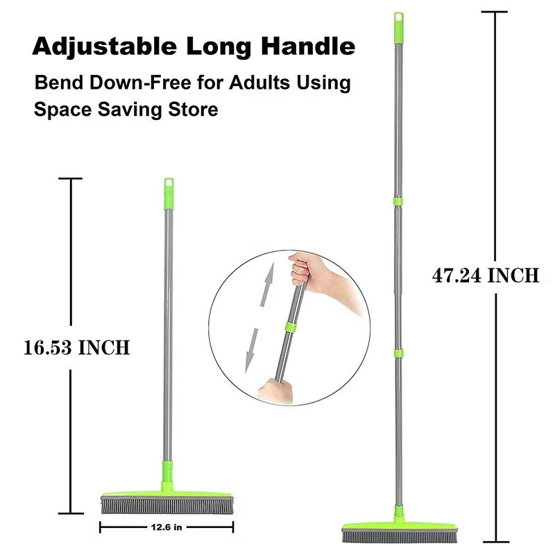Adjustable Rubber Pet Hair Removal Broom Brush Dust Scraper Carpet Sweeper Wash Mop Telescopic Wipe Window Car Floor Cleaner
Adjustable Rubber Pet Hair Removal Broom Brush Dust Scraper Carpet Sweeper Wash Mop Telescopic Wipe Window Car Floor Cleaner