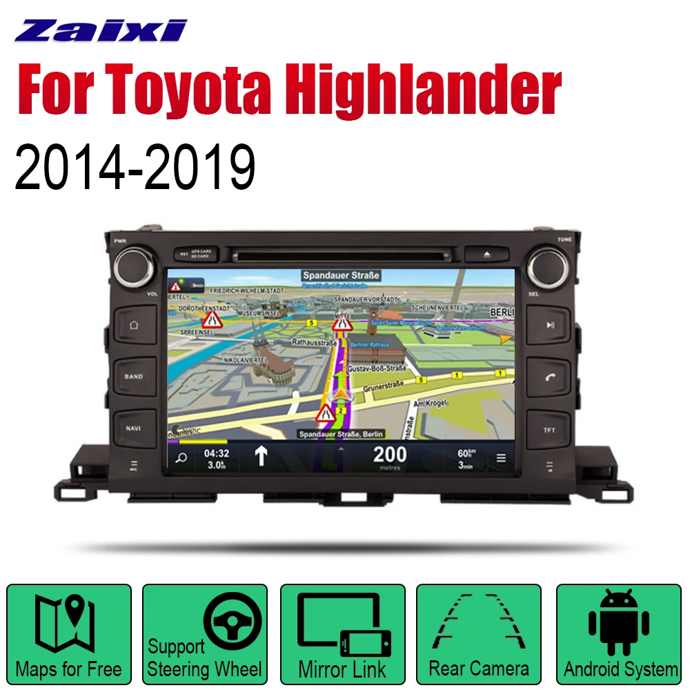 ZaiXi Авто DVD плеер GPS навигация для Toyota Highlander 2014 ~ 2019 автомобильный Android мультимедийная система экран Радио стерео
ZaiXi Авто DVD плеер GPS навигация для Toyota Highlander 2014 ~ 2019 автомобильный Android мультимедийная система экран Радио стерео