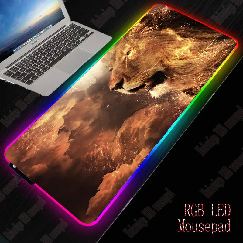 XGZ Lion Large USB Wired RGB Mouse Pad Dimmable LED Lighting Gaming Gamer Mousepad Desktop Keyboard Mice Mat for Computer Laptop
XGZ Lion Large USB Wired RGB Mouse Pad Dimmable LED Lighting Gaming Gamer Mousepad Desktop Keyboard Mice Mat for Computer Laptop