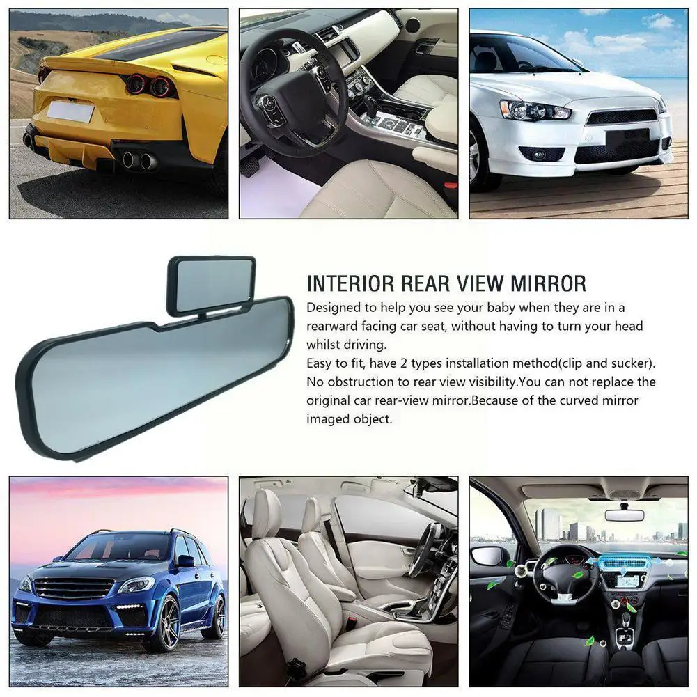 300mm Auto Assisting Mirror Large Vision Car Rear View Proof Angle Baby Panoramic Car Anti-glare Mirror Mirror Interior Rea J1Y9
300mm Auto Assisting Mirror Large Vision Car Rear View Proof Angle Baby Panoramic Car Anti-glare Mirror Mirror Interior Rea J1Y9