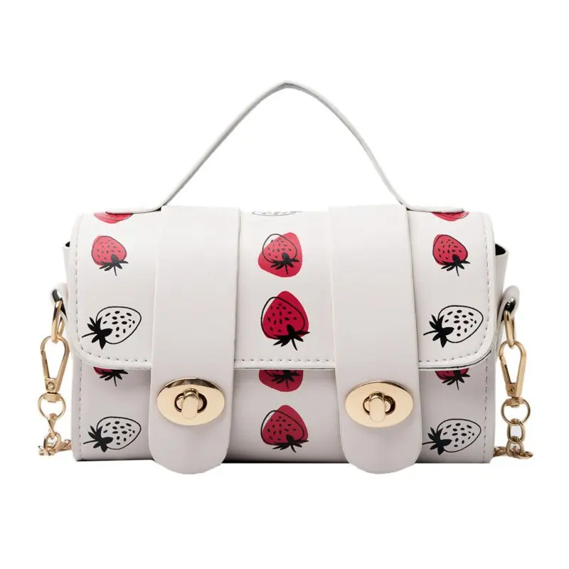 2021 Spring/Summer Women's Bags Fashion One Shoulder Cartoon Printing Diagonal Bags Cross-section Small Square Bags Chain Bags 
2021 Spring/Summer Women's Bags Fashion One Shoulder Cartoon Printing Diagonal Bags Cross-section Small Square Bags Chain Bags