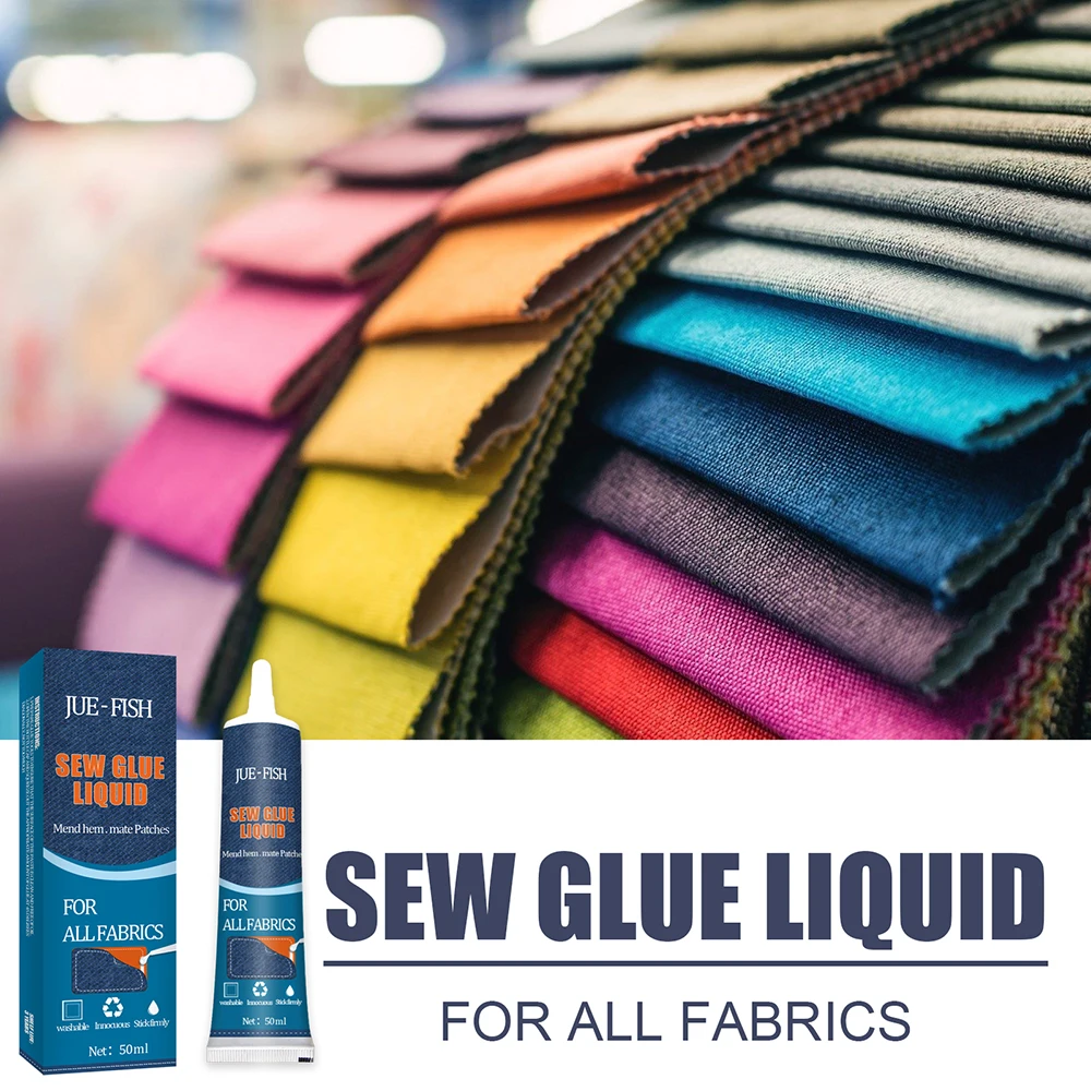 50ml Cloth glue Fast Dry Cloth Fabric Leather Glue Clothing Repair Glue Adhesive Sewing Bonding Tool for Most Fabric
50ml Cloth glue Fast Dry Cloth Fabric Leather Glue Clothing Repair Glue Adhesive Sewing Bonding Tool for Most Fabric