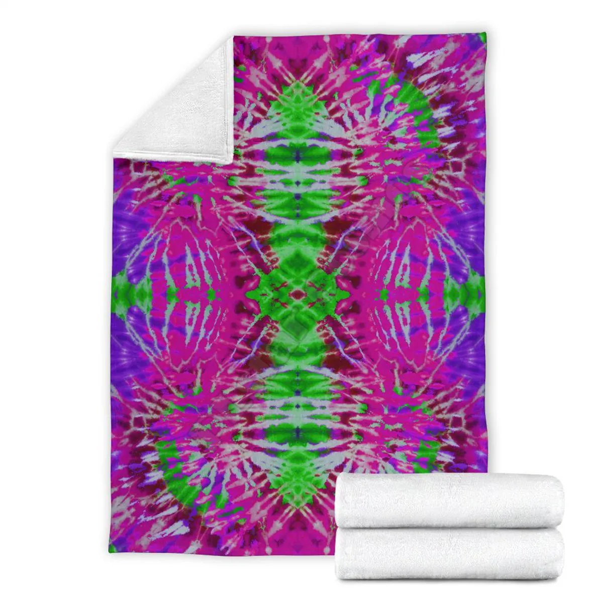 

Purple Daze Tie Dye Fleece Blanket 3D full printed Wearable Blanket Adults/kids Fleece Blanket HOME ACCESSORIES