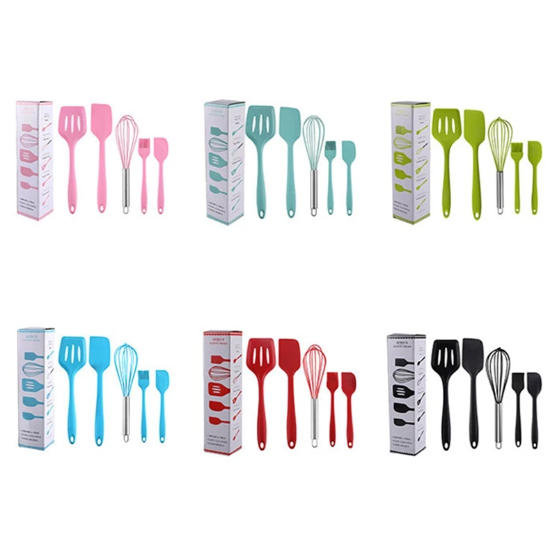 5 шт./набор, силиконовые лопатки для масла, торта, теста
5 шт./набор, силиконовые лопатки для масла, торта, теста