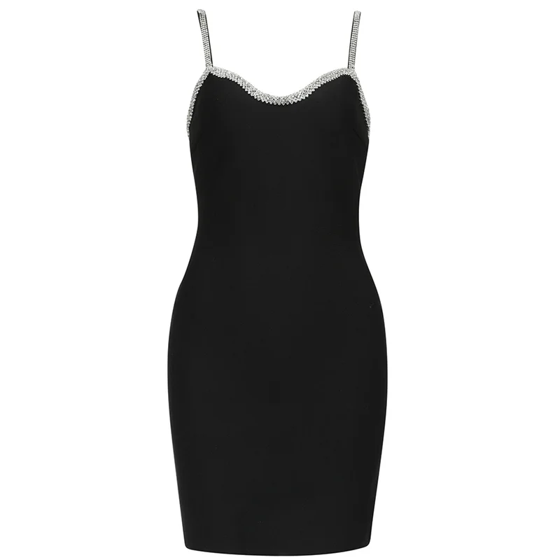 Bevenccel Elegant 2021 New Black Spaghetti Straps Summer Bandage Dress Sexy Bodycon Sequins Women Runway Celebrity Party Dress
Bevenccel Elegant 2021 New Black Spaghetti Straps Summer Bandage Dress Sexy Bodycon Sequins Women Runway Celebrity Party Dress