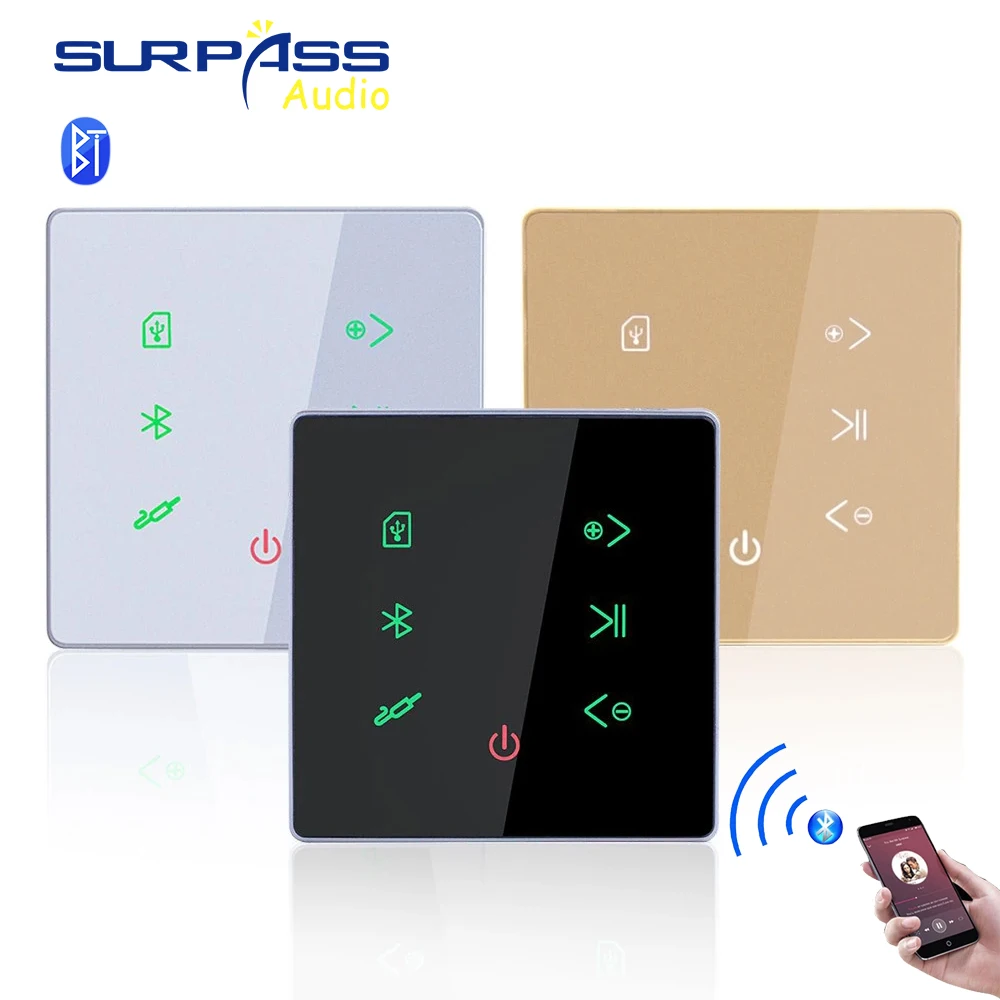 86 Standard Bluetooth Home In Wall Amplifier Support USB/SD Card Panel Stereo Sound Player Smart Home Background Music System
86 Standard Bluetooth Home In Wall Amplifier Support USB/SD Card Panel Stereo Sound Player Smart Home Background Music System