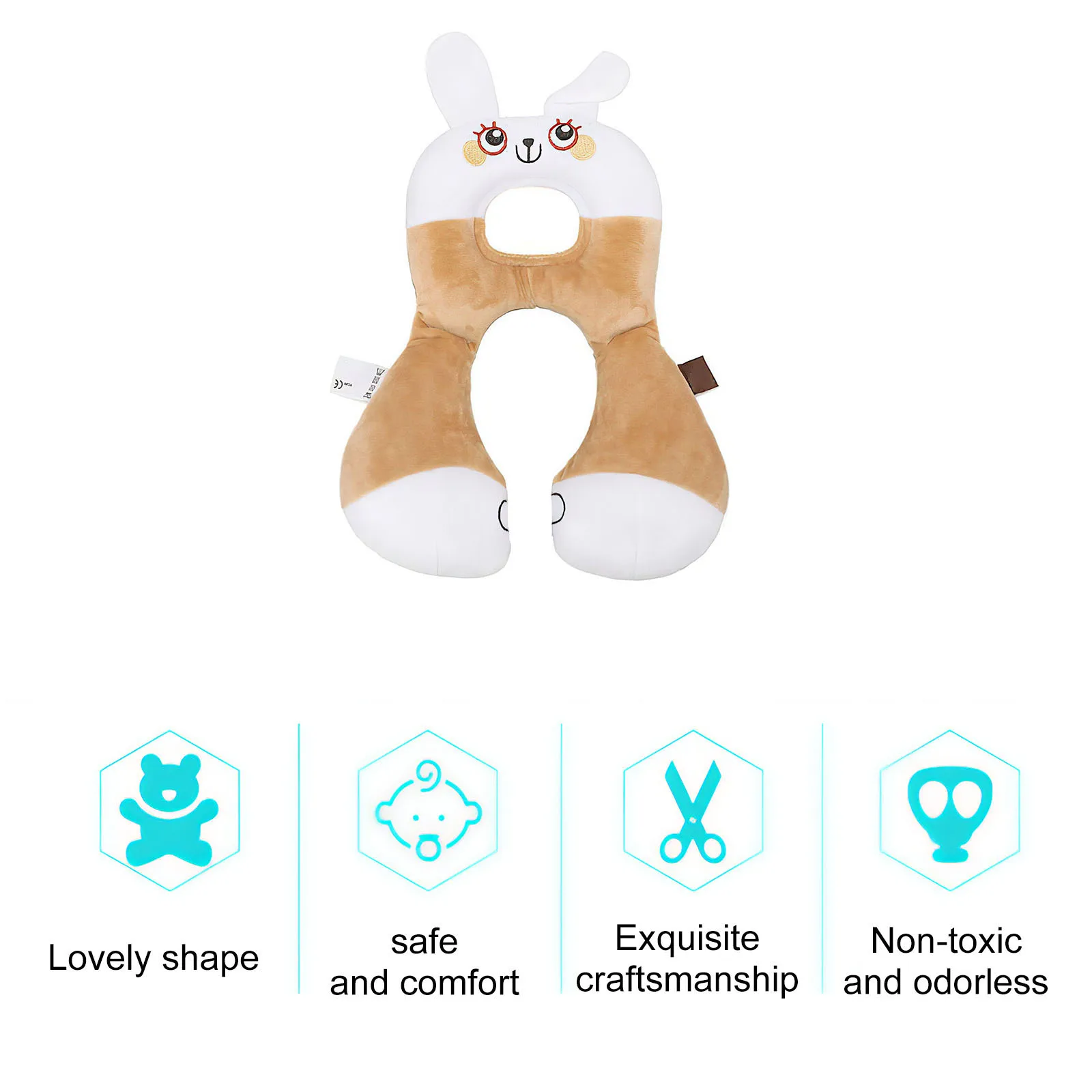 Baby Travel Pillow Kids Rabbit Shaped Travel Neck Pillow U-Shape For Car Headrest Air Cushion Child Car Seat Head Support Infant
Baby Travel Pillow Kids Rabbit Shaped Travel Neck Pillow U-Shape For Car Headrest Air Cushion Child Car Seat Head Support Infant