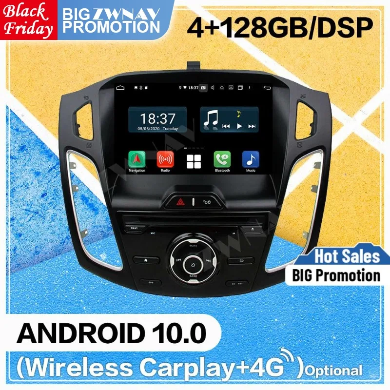 128G Carplay Android 10 экран DVD-плеер для Ford Focus 2012 2013 2014 2015 BT GPS Navi Авто Видео Радио Аудио Стерео головное устройство
128G Carplay Android 10 экран DVD-плеер для Ford Focus 2012 2013 2014 2015 BT GPS Navi Авто Видео Радио Аудио Стерео головное устройство