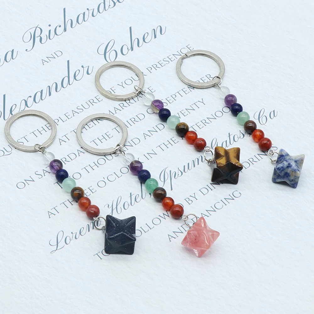 Personalized Keychain Natural Stone Unakite/Green Aventurine/Yellow Jade Star-Shaped Keychain Unisex For Women Men Jewelry Gifts
Personalized Keychain Natural Stone Unakite/Green Aventurine/Yellow Jade Star-Shaped Keychain Unisex For Women Men Jewelry Gifts