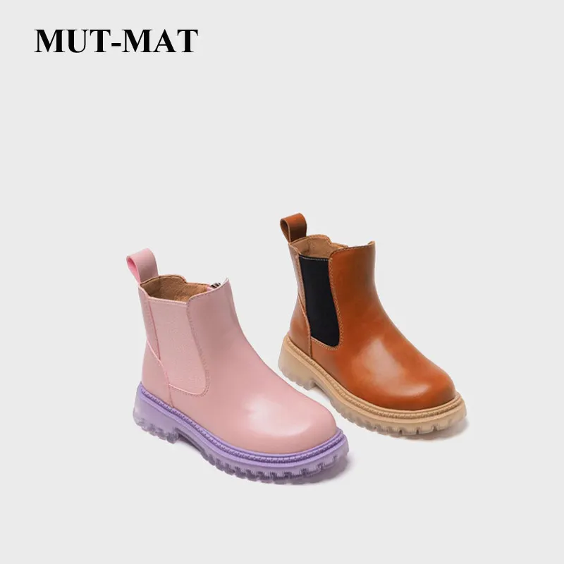 Children's shoes Quality leather British style Martin boots girls leather shoes Chelsea short boots children's shoes Ankel boots
Children's shoes Quality leather British style Martin boots girls leather shoes Chelsea short boots children's shoes Ankel boots