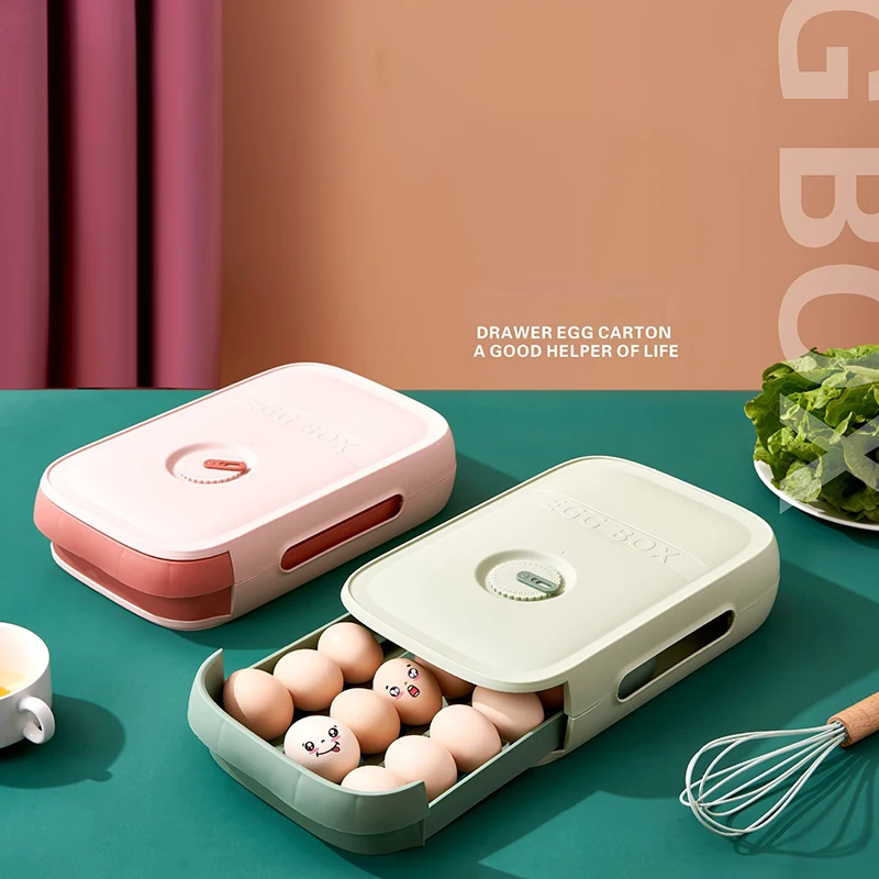 Auto-scroll Egg Storage Box Egg Refrigerator Organizer Box Fresh Keeping Food Container Household Kitchen Drawer Type Egg Holder
Auto-scroll Egg Storage Box Egg Refrigerator Organizer Box Fresh Keeping Food Container Household Kitchen Drawer Type Egg Holder