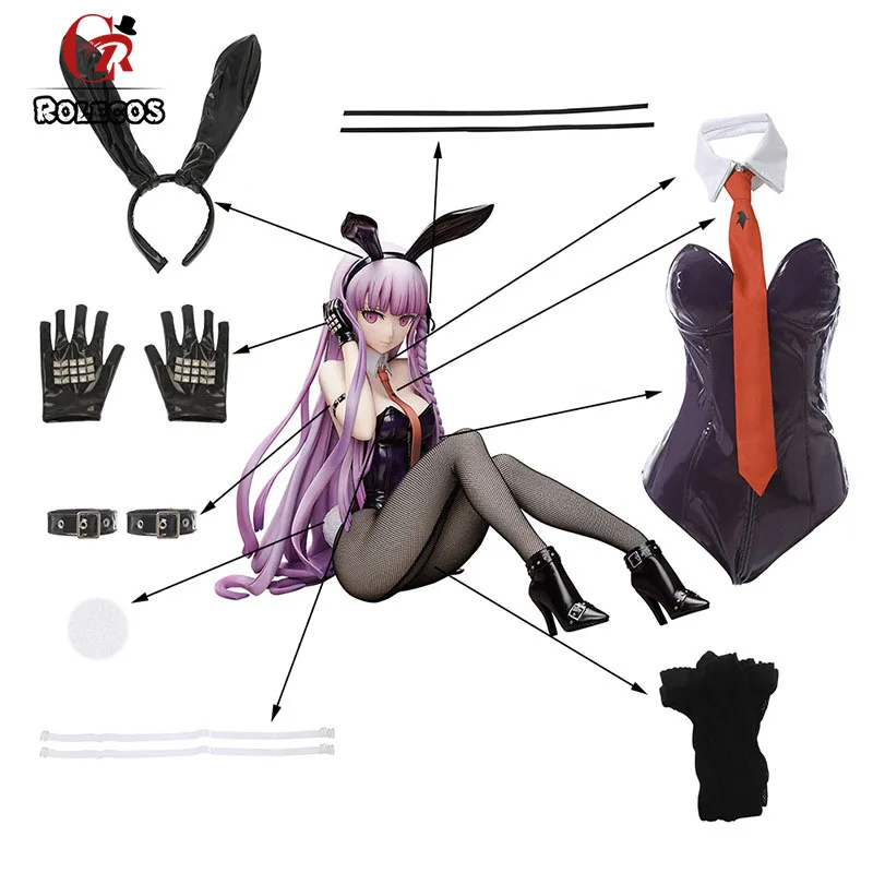 С изображением кролика «Банни»; Косплэй боди аниме Danganronpa Kirigiri Киоко Косплэй костюм комбинезон для женщин сексуальный костюм кролика вечер...
С изображением кролика «Банни»; Косплэй боди аниме Danganronpa Kirigiri Киоко Косплэй костюм комбинезон для женщин сексуальный костюм кролика вечер...