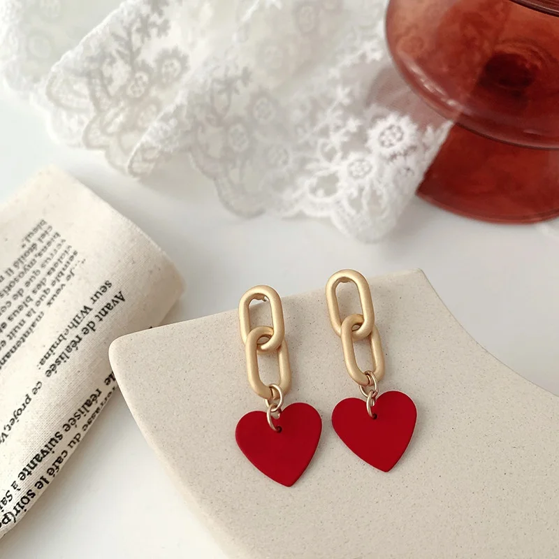 Women Red Heart Bowknot Earings 2021 Birthday Present Party Jewelry 
Women Red Heart Bowknot Earings 2021 Birthday Present Party Jewelry