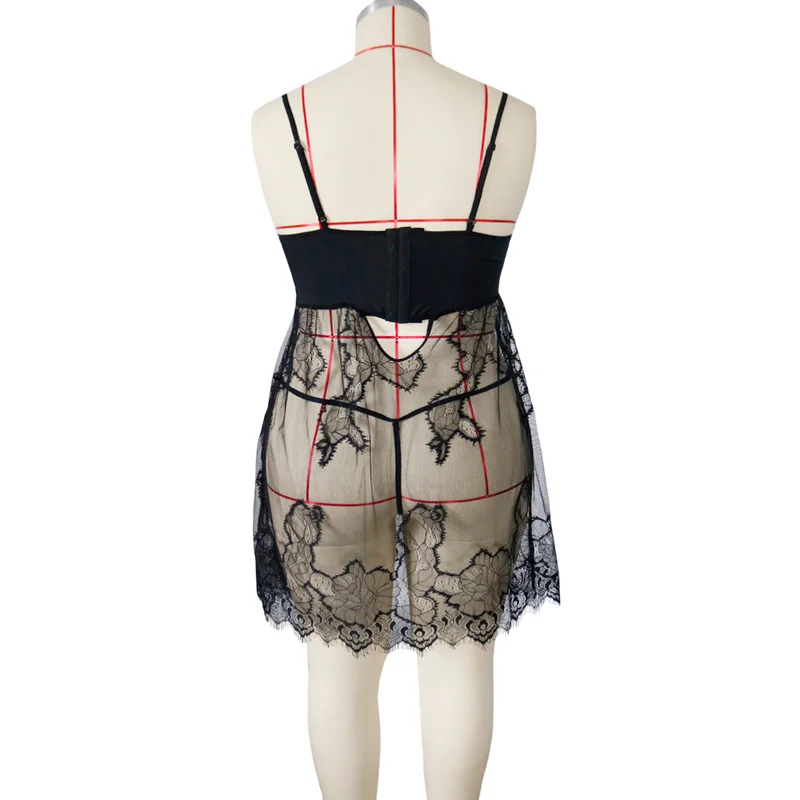 5XL Sexy Women Sets Lingerie Eyelash Lace Transparent Mini Dress Thongs Sexi Erotic Babydoll Underwear Lenceria Mujer Suits
5XL Sexy Women Sets Lingerie Eyelash Lace Transparent Mini Dress Thongs Sexi Erotic Babydoll Underwear Lenceria Mujer Suits