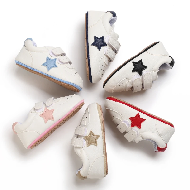 Baby Shoes Boy Girl Star Solid Sneaker PU Soft Anti-Slip Rubber Sole Newborn Infant First Walkers Toddler Casual Fashion Shoes
Baby Shoes Boy Girl Star Solid Sneaker PU Soft Anti-Slip Rubber Sole Newborn Infant First Walkers Toddler Casual Fashion Shoes