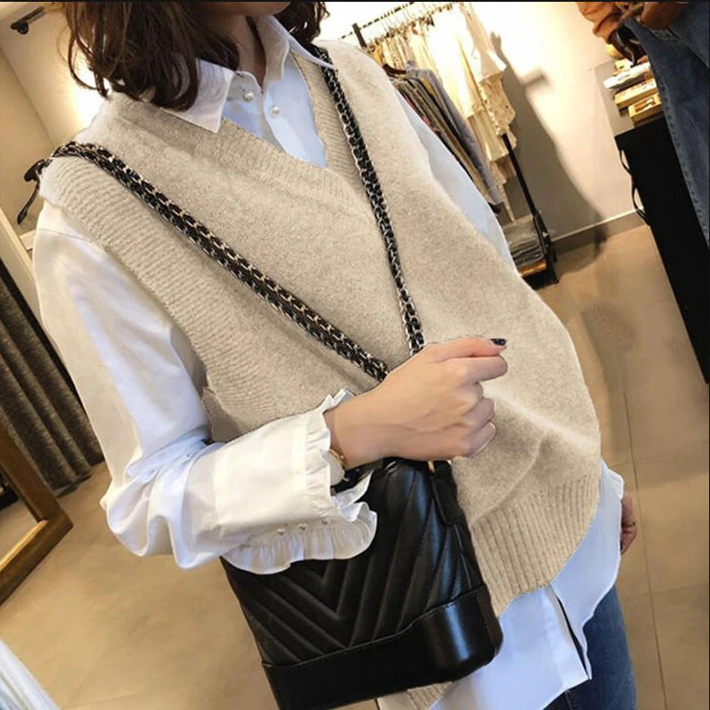 Autumn and winter new knitted wool vest vest women's Retro sweater vest clip WSW12
Autumn and winter new knitted wool vest vest women's Retro sweater vest clip WSW12