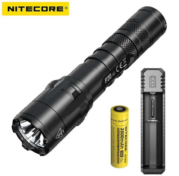 Новый светодиодный фонарик Nitecore P20 V2 Cree XP-L2 V6 1100 Люмен + аккумулятор nitecore 3500 мАч