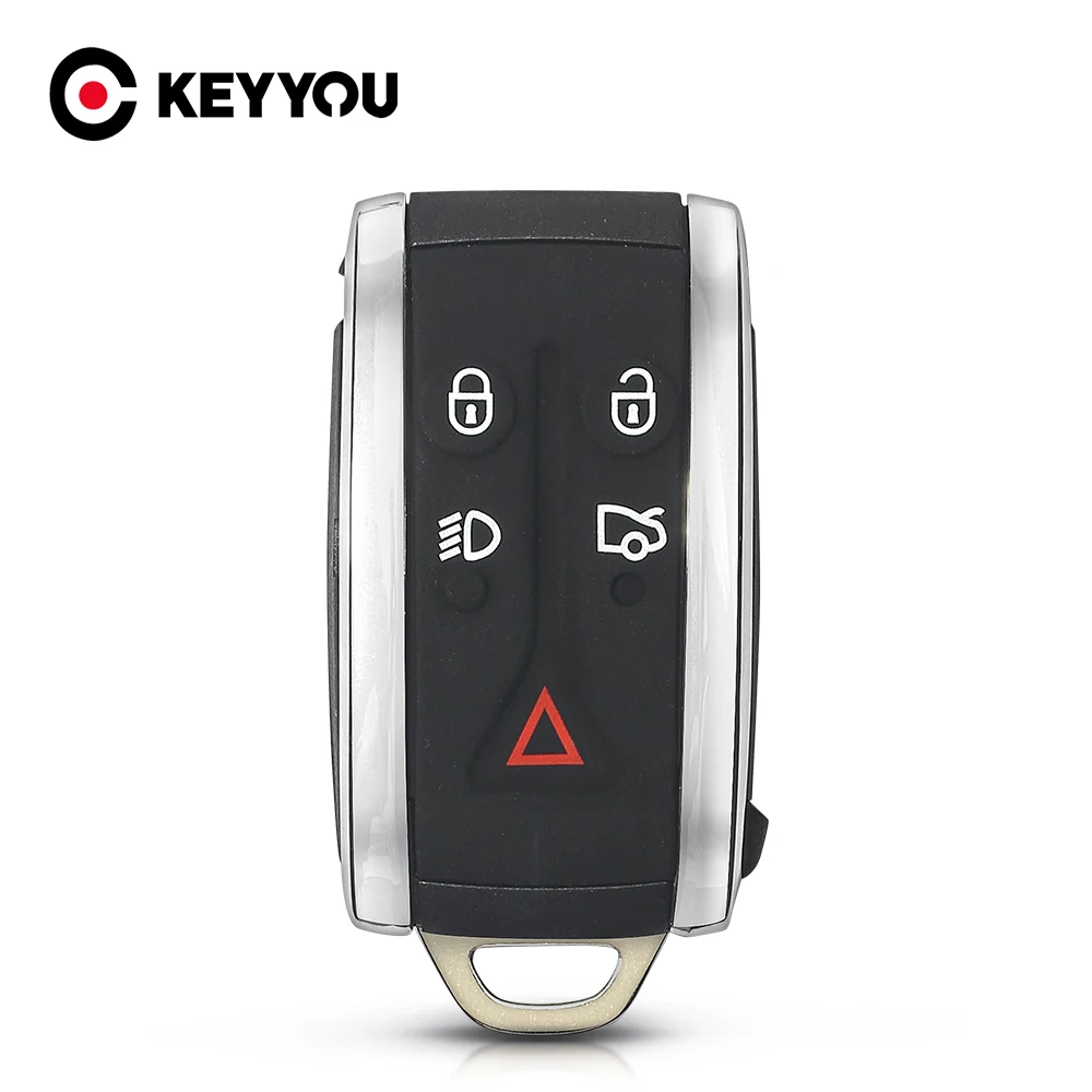Корпус брелока KEYYOU 5 кнопок для Jaguar X XF XK XKR 2007 2008 2009 2010 новый чехол пульта
