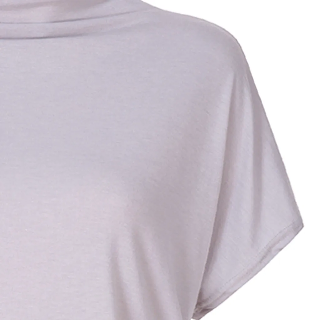 Women Summer 2019 T-shirt Casual Turtleneck Short Sleeve Tops Tees Cotton Solid Casual Top T-Shirt Plus Size W5.8
Women Summer 2019 T-shirt Casual Turtleneck Short Sleeve Tops Tees Cotton Solid Casual Top T-Shirt Plus Size W5.8