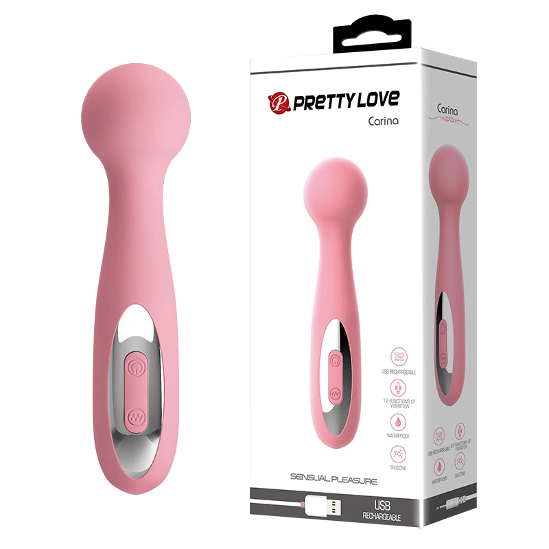 Pretty Love USB Перезаряжаемый 12 Скоростей Водонепроницаемый G Spot AV палочка секс