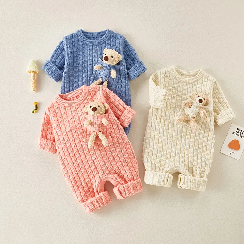 Baby bear one-piece sweater in autumn and winter with warm baby clothes super cute and cute net red pocket bear
Baby bear one-piece sweater in autumn and winter with warm baby clothes super cute and cute net red pocket bear