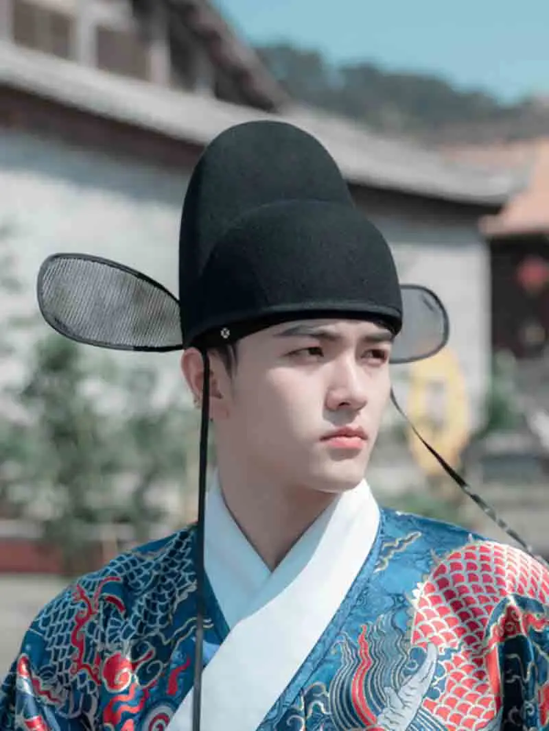 Black Gauze Hat Men Ancient Chinese Hanfu Hat Men Ming Dynasty Male Cosplay Headdress Hanfu Hat Black For Men Women 
Black Gauze Hat Men Ancient Chinese Hanfu Hat Men Ming Dynasty Male Cosplay Headdress Hanfu Hat Black For Men Women