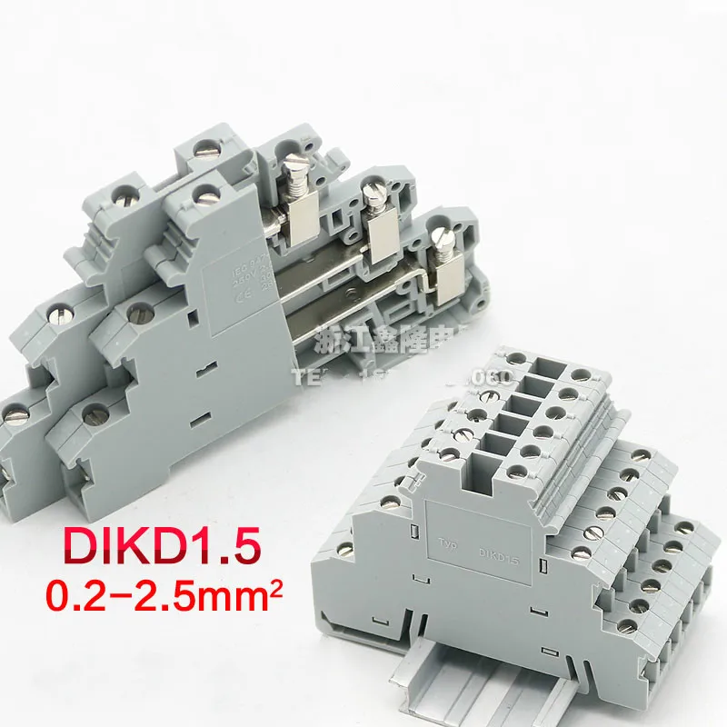 10 шт. Phonex Тип DIKD1.5 Din Rail проводов разъем для подключения провода 3-х слойные тонкий