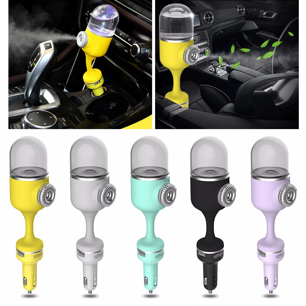 Mini Car Humidifier, Cool Mist Car Air Refresher Diffuser with 2 USB Charger Adapter, Car Essential Oil Aromatherapy Diffuser
Mini Car Humidifier, Cool Mist Car Air Refresher Diffuser with 2 USB Charger Adapter, Car Essential Oil Aromatherapy Diffuser